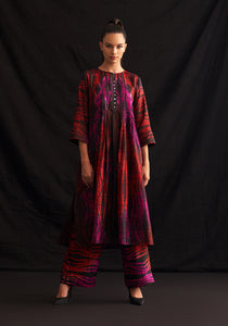 AMI tunic red & pink