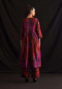 AMI tunic red & pink