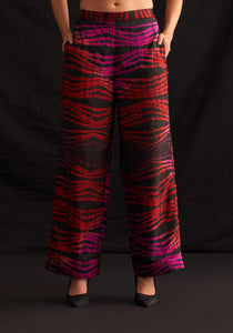 NORI  trousers red & pink